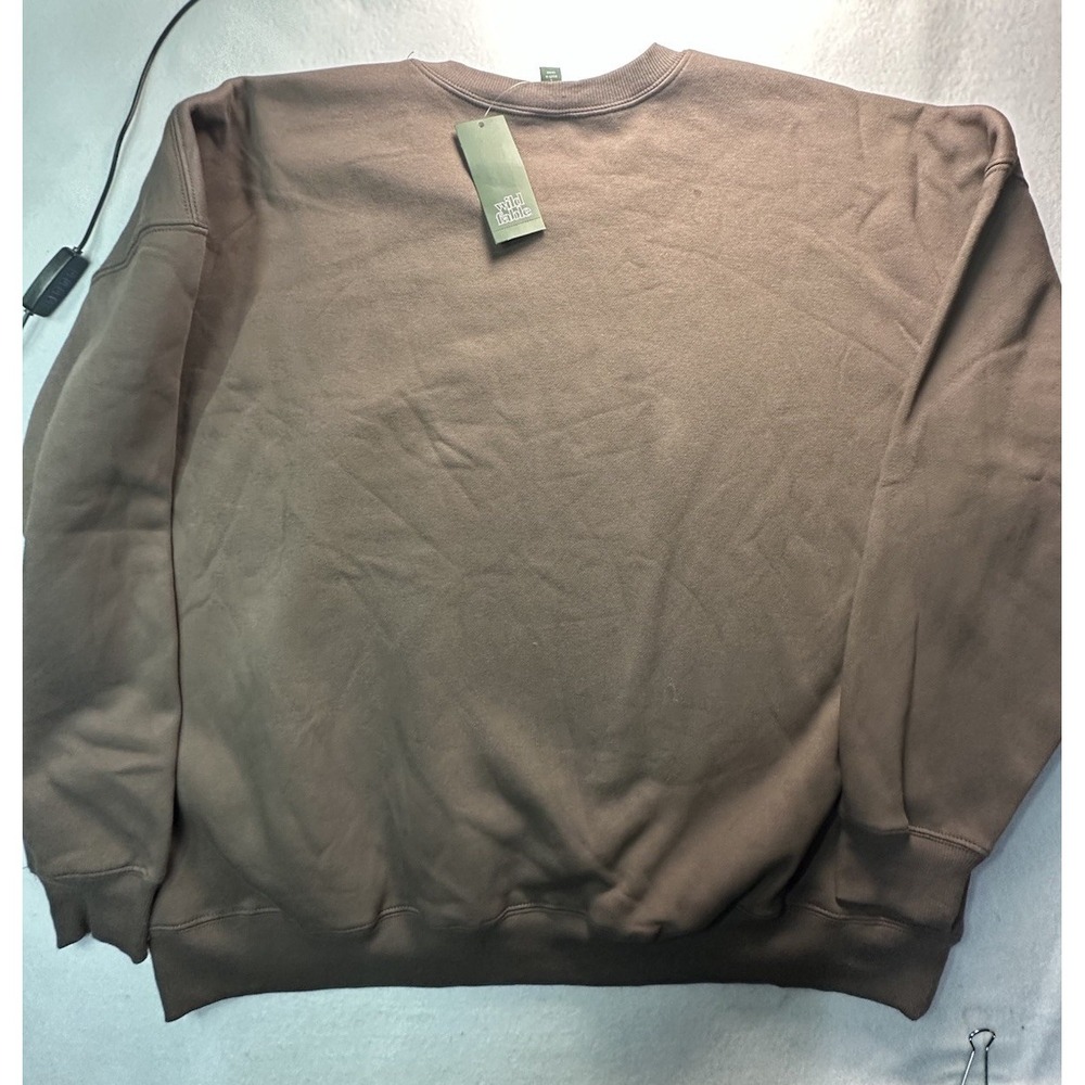 Wild Fable, Brown, Long Sleeve Sweatshirt, Size Large - Picture 6 of 6